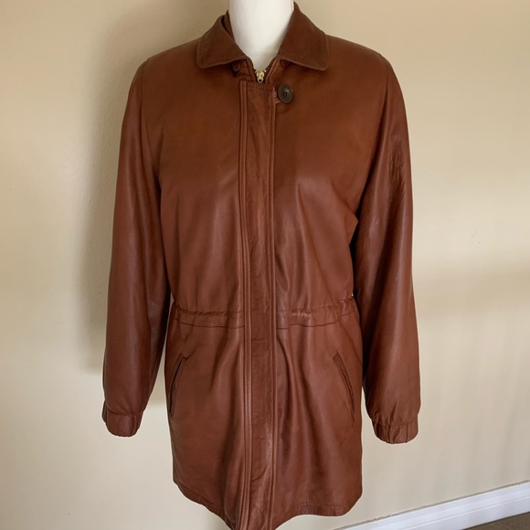 Damselle Jackets & Coats | Damselle Lambskin Cognac Leather Jacket New York | Poshmark